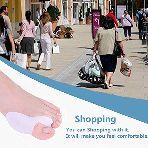 DUORUI 4 PCS Bunion Guards, Bunion Pads, Bunion Cushion, Toe Fixer, Gel Bunio...