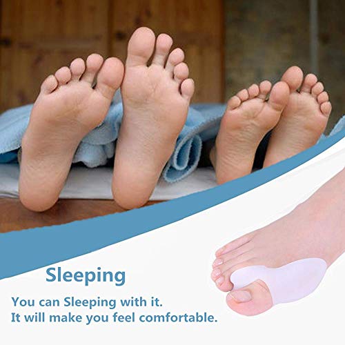 DUORUI 4 PCS Bunion Guards, Bunion Pads, Bunion Cushion, Toe Fixer, Gel Bunio...