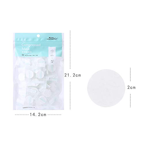 DuoYo 50pcs Non-woven Fabric Compressed Facial DIY Skin Face Care Wrapped Com...