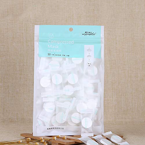 DuoYo 50pcs Non-woven Fabric Compressed Facial DIY Skin Face Care Wrapped Com...