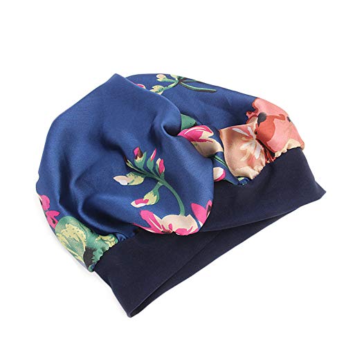 DuoZan Women’s Soft Silky Satin Turban Elastic Wide Band Satin Bonnet Night S...