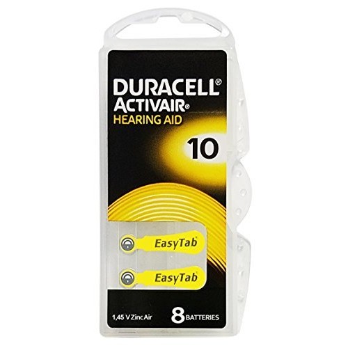 Duracell Activair Hearing Aid Batteries: Size 10 (80 Batteries)