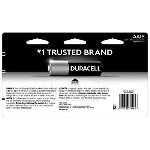Duracell - CopperTop AA Alkaline Batteries - Long Lasting, All-Purpose Double...