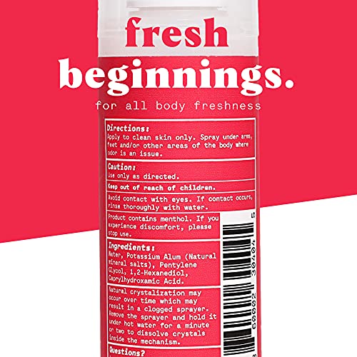 Duradry Body Deodorant Spray - Aluminum Free Deodorant, Prevent and Eliminate...