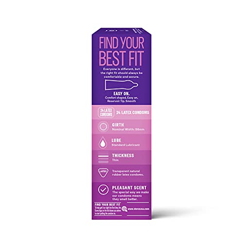 Condoms, Durex Extra Sensitive & Extra Lubricated Condoms, 24 Count (Pack of ...