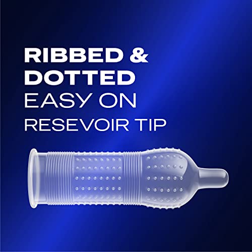 Condoms, Ultra Fine, Ribbed, Dotted with Delay Lubricant, Durex Performax Int...