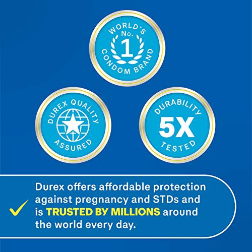 Durex Condom Fish Bowl Natural Rubber Latex Bulk Condoms, 144 Count, a Variet...