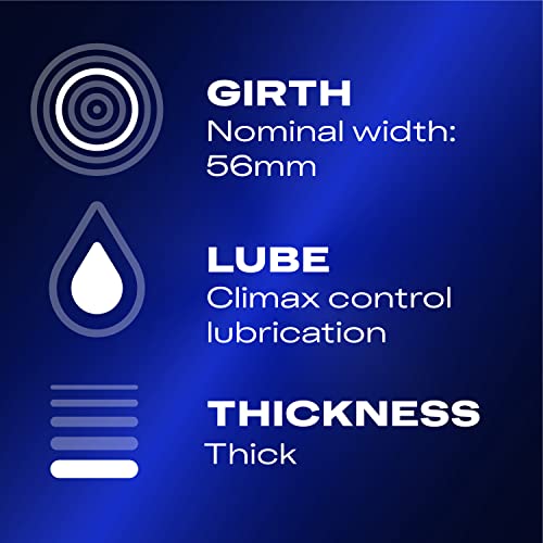 Durex Performax Intense Condoms, Ultra Fine, Ribbed, Dotted with Delay Lubric...