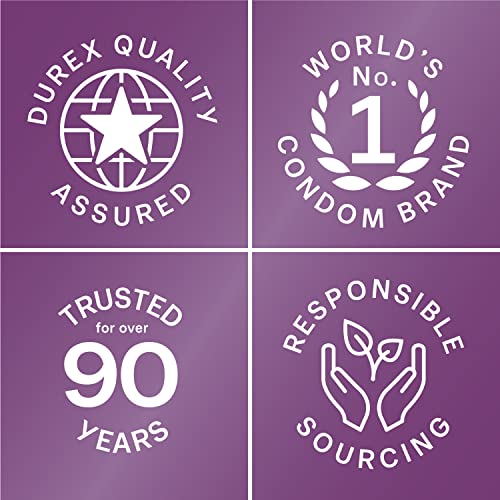 Durex Pleasure Pack Assorted Condoms, Exciting Mix of Sensation and Stimulati...