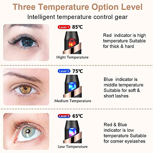 DUST2OASIS Heated Eyelash Curler, Electric Eyelash Curlers, Rechargeable Lash...