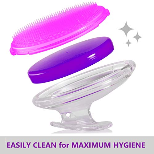 Exfoliating Brush For Razor Bumps and Ingrown Hair Treatment, Precision Tweez...