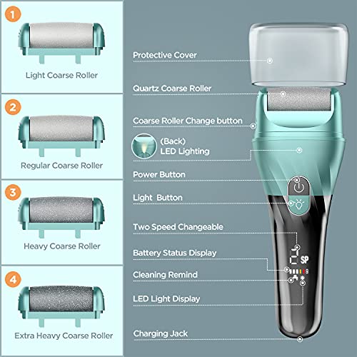 Electric Callus Remover for Feet - DynaBliss Upgraded Electric Foot File, Ped...