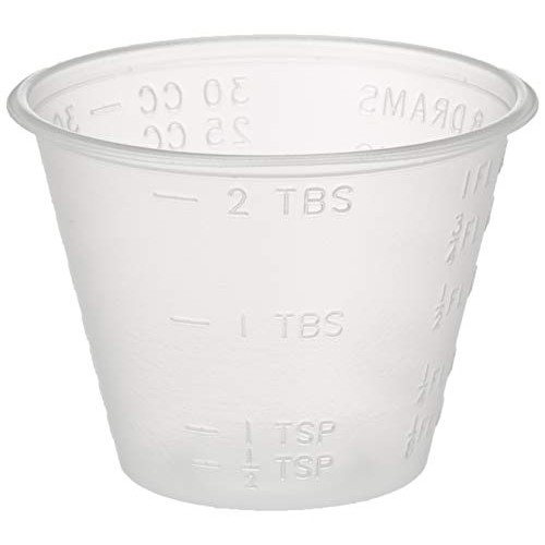 Dynarex 4258 Medicine Cup (Polyethylene), 100 Count, 1 Sleeve, Clear
