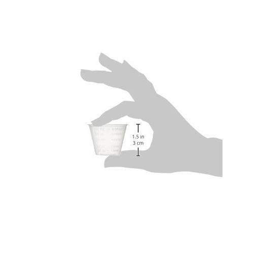 Dynarex 4258 Medicine Cup (Polyethylene), 100 Count, 1 Sleeve, Clear