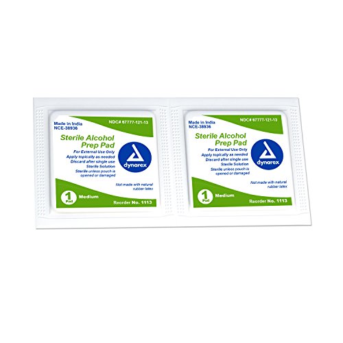 Dynarex Alcohol Prep Pads - 200/Box - Medium
