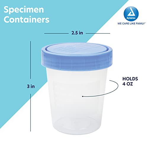 Dynarex Specimen Containers, 4 Ounce, 500 Count