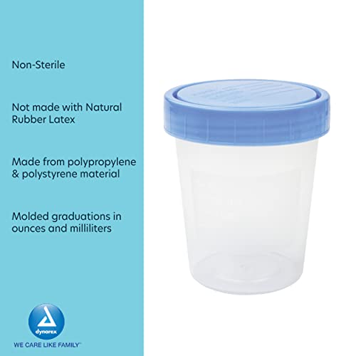 Dynarex Specimen Containers, 4 Ounce, 500 Count