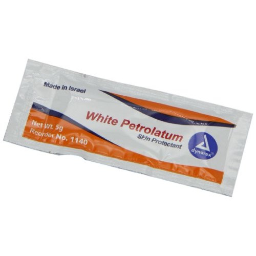 Dynarex White Petrolatum 5 g foil packs 6/144/Cs