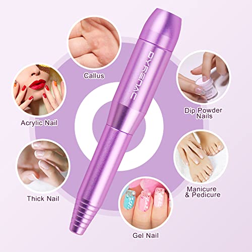 DYRENAC Electric Nail Drill, Portable Electric Nail Drill Kit for Acrylic Gel...