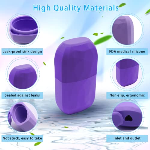 Ice Face Roller, Ice Roller for Face and Eye Puffiness, Silicone Ice Mold for...