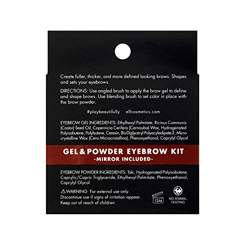 e.l.f, Eyebrow Kit, Brow Powder and Wax Duo, Long Lasting, Defines, Shapes, F...