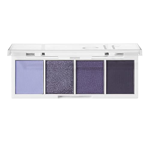 e.l.f. Bite-Size Eyeshadow, Ultra-Pigmented Eye Makeup Quad, 4 Matte & Shimme...
