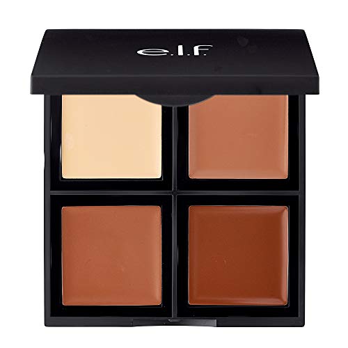 e.l.f. Cream Contour Palette, 4 Shades, Blendable & Buildable Color, Travel F...