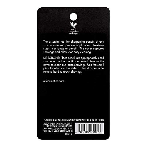 e.l.f, Dual-Pencil Sharpener, Convenient, Essential Tool, Sharpens, Easy To C...