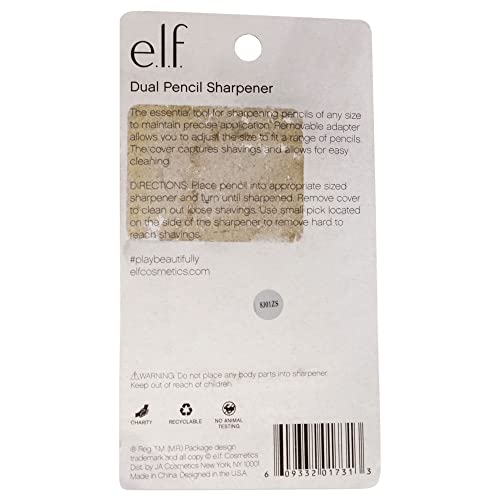 e.l.f, Dual-Pencil Sharpener, Convenient, Essential Tool, Sharpens, Easy To C...