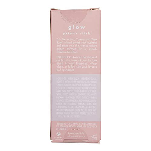 e.l.f. Elf+ Glow Primer Stick Lightweight, Hydrating, Luminizing Primes, Prep...