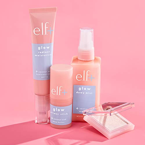e.l.f.+ Glow Radiant Moisturizer SPF 15, Hint of Golden Shimmer, 1.2 Fl Oz