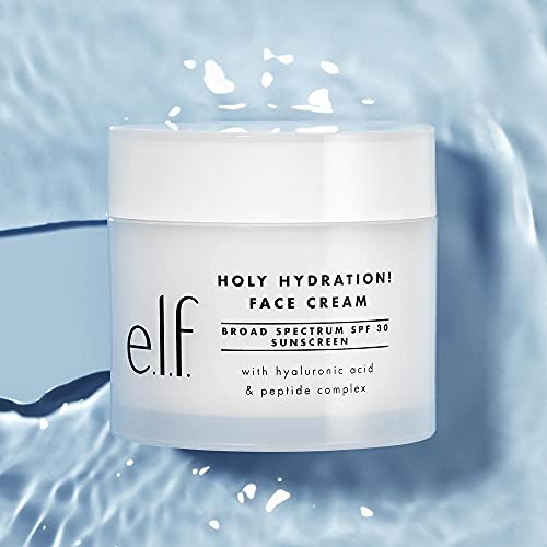 e.l.f. Holy Hydration! Face Cream - Broad Spectrum SPF 30 Sunscreen, Moisturi...