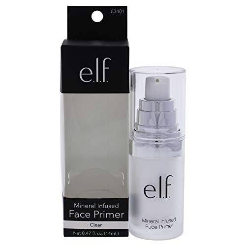 e.l.f, Mineral Infused Face Primer - Small, Weightless, Silky, Long Lasting, ...