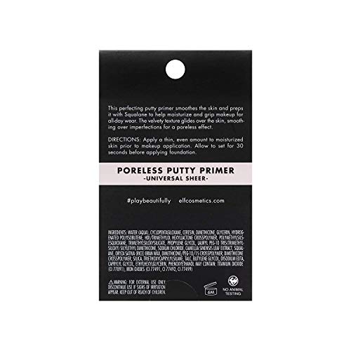 e.l.f. Poreless Putty Primer, Silky, Skin-Perfecting, Lightweight, Long Lasti...