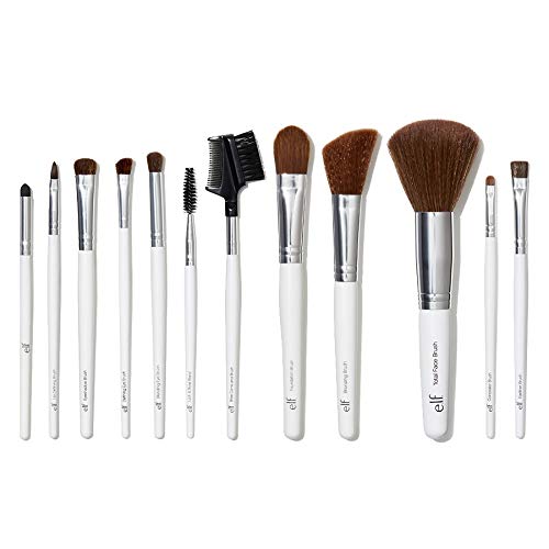 e.l.f. Professional Set Of 12 Brushes, Vegan Makeup Tools, For Expert Blendin...