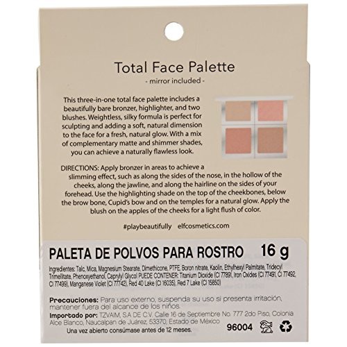 Elf 96004 Bb Total Face P Size .56 O Elf 96004 Beautifully Bare Total Face Pa...
