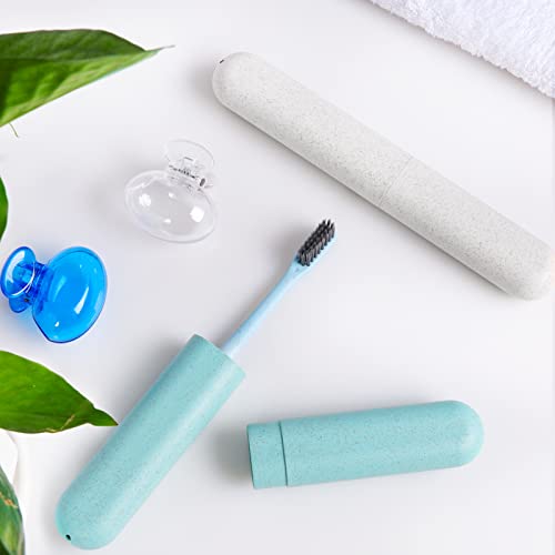 Toothbrush Head Cover Cap & Travel Toothbrush Case 8 Pack Toothbrush Protecto...