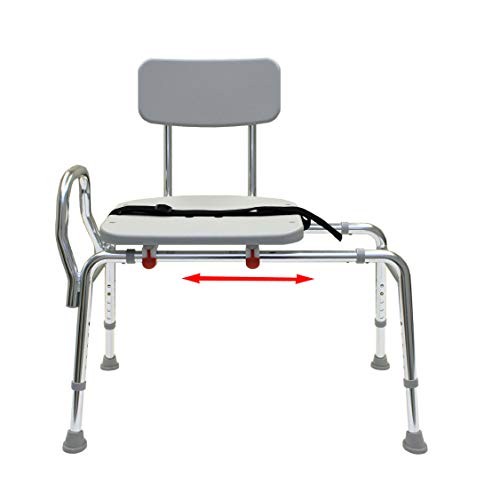 ComfortSlide Bathtub Transfer Bench and Sliding Shower Chair (70211). Multipl...