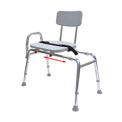 ComfortSlide Bathtub Transfer Bench and Sliding Shower Chair (70211). Multipl...