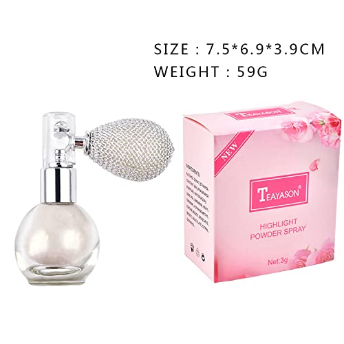 Highlighter Powder Spray Shimmering Spray Powder Sparkle Powder Body Glitter ...