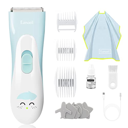 Baby Hair Clippers, Ceramic Blade Electric Kids Hair Trimmer, Ultra-Quiet Cor...