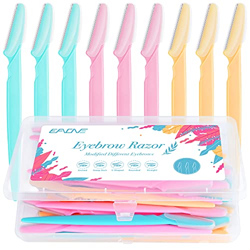 EAONE 30Pcs Eyebrow Razor Dermaplaning Tool Eyebrow Trimmer Shaper with Preci...