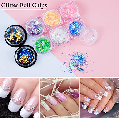 EAONE Nail Art Kit Set for Beginners with Nail Painting Brushes Nail Rhinesto...