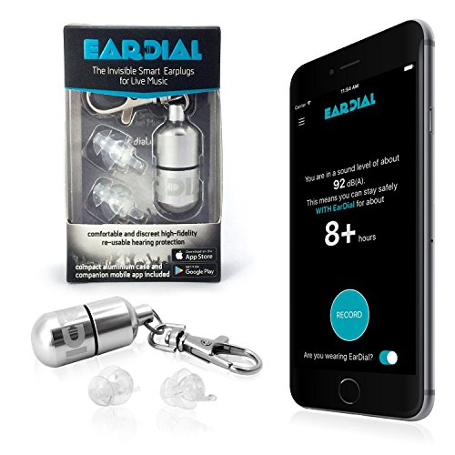 EarDial HiFi Earplugs - Invisible Hearing Protection for Concerts, Music Fest...