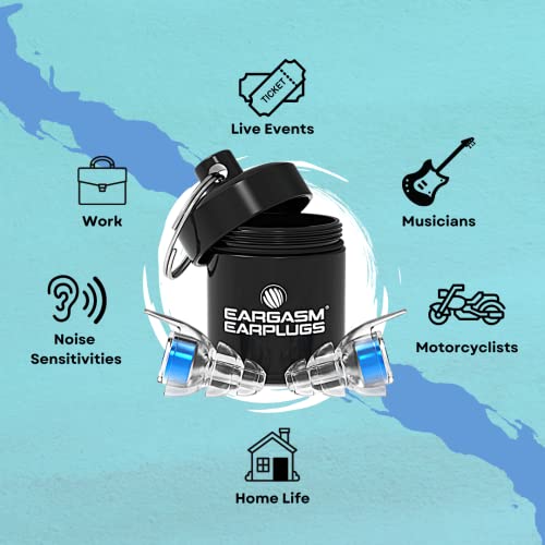Eargasm High Fidelity Earplugs for Concerts Musicians Motorcycles Noise Sensi...