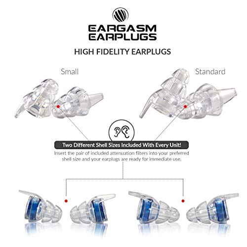 Eargasm High Fidelity Earplugs for Concerts Musicians Motorcycles Noise Sensi...