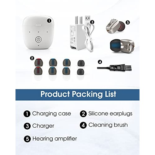 EAROTO Hearing Amplifier to Aid Hearing ,Rechargeable Digital Hearing Amplifi...