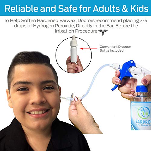 EARPROS Ear Wax Removal Tool Kit Ear Cleaning System Ear Irrigation Kit - Ear...