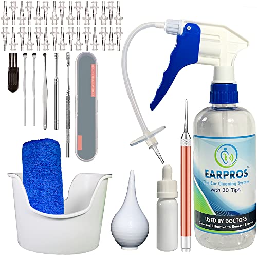 EARPROS Ear Wax Removal Tool Kit Ear Cleaning System Ear Irrigation Kit - Ear...