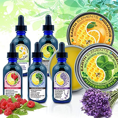 100% Organic Comfrey Medicinal Herbal Oil, Raw, Non-GMO – Wound Healing, Skin...